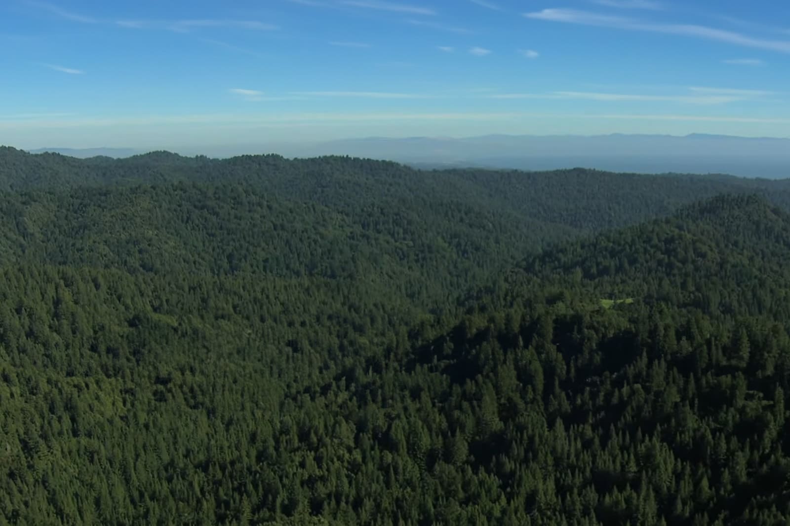 Overhead view of a beautiful Nature landscape.